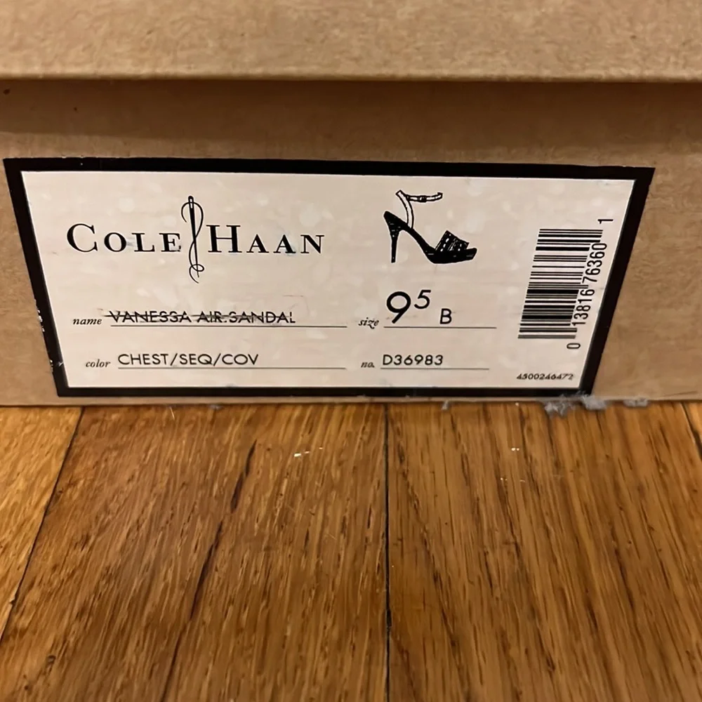 Cole Haan brown and rope sandals - Picture 4 of 5